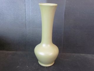 Vtg Mccoy Hand Thrown Art Pottery Floraline Vase 403 Matte Green Made In Usa