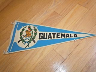 Vintage Pennant - Guatemala - Made Of Heavy Material