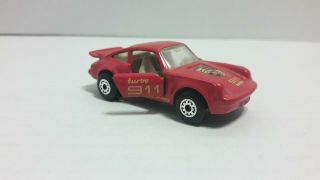 Vintage Matchbox 1978 Red Porsche Turbo 911 Loose