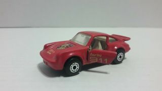 Vintage Matchbox 1978 Red Porsche Turbo 911 Loose 2