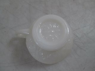 Vintage Milk Glass Punch Bowl Set w/ 8 Cups 12 