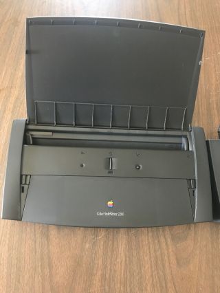 Vintage Apple Macintosh Color StyleWriter 2200 1995 Printer With Power Supply 2