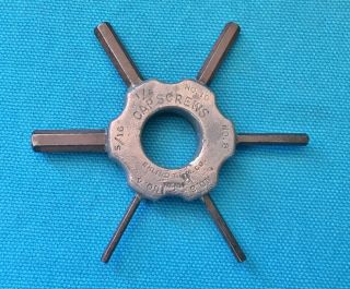 Eklind Hex - Uni - Key,  For Set / Cap Screws - Vintage Multi Size Tool