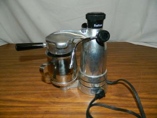 Vintage Salton Electric Cappucino Espresso Maker Model Ex - 3 Great