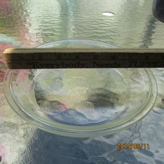 Pyrex Clear Vintage Glass 8 Inch Pie Plate 208 Flat Edge K - 39 Made In Usa