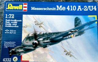 Vintage Revell Germany 1/72 Messerschmitt Me 410 A - 2/u4 Plastic Model Kit (134)