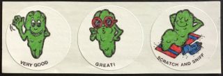 Vintage Ctp Matte Scratch & Sniff Stickers - Pickle -