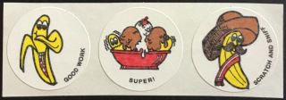Vintage Ctp Matte Scratch & Sniff Stickers - Banana -