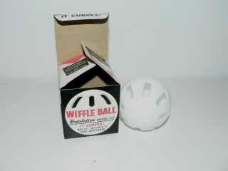 Vintage Nos Regulation Baseball Size Wiffle Ball W/vernon Law & Roger Maris Box