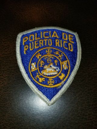 Vintage 1960s Puerto Rico Police Patch