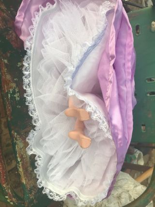 Vintage Madame Alexander Cissy Doll Lavender very puffy floral dress,  Ms Dee 5