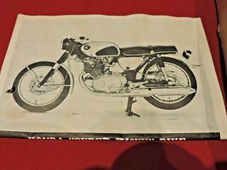 Vintage Revell Honda Hawk Bike Parts Kits 1/8