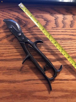 Vintage Garden By - Pass Pruning Shears,  Hand Pruners,  Steel 9 " - Great