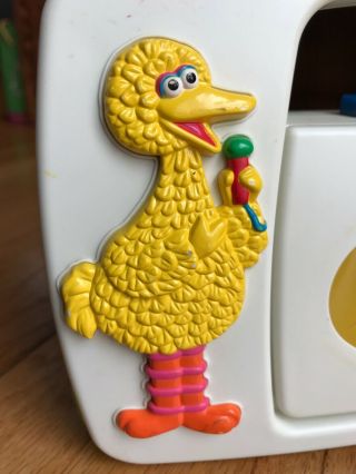 Vintage Sesame Street Big Bird Children’s Kids Cassette Tape Player Portable Toy 3