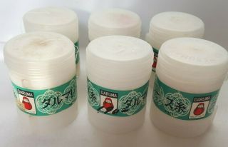 Vintage Daruma Crochet Cotton Thread 40 In 6 Plastic Containers Old Stock