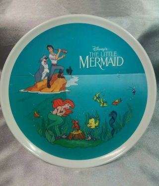 Vintage 1990’s Walt Disney’s The Little Mermaid Children’s 8 " Plastic Plate