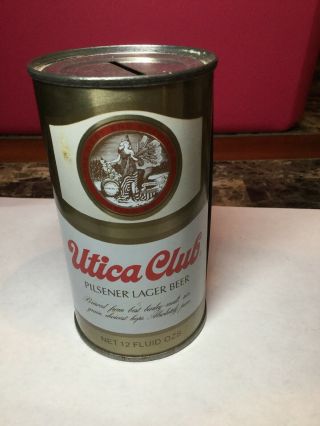 Vintage Utica Club Pilsner Lager Beer Coin Bank Can