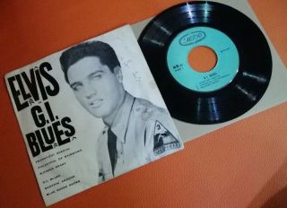 Elvis Presley [ G.  I.  Blues ] Vintage 7 " Records Thai Edition