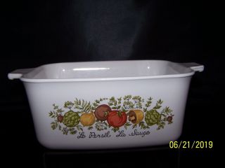 Vintage Corning Ware Spice Of Life P - 4 - B Loaf Pan / Casserole Dish 3