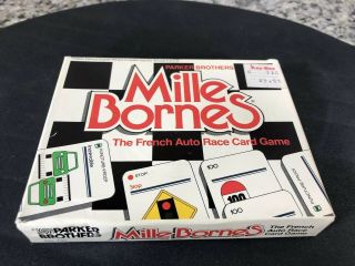 1982 Mille Bornes The French Auto Race Card Game Vintage Parker Brothers Classic
