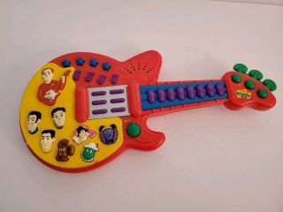2003 Vintage The Wiggles Musical Red Guitar Songs Sounds Spin Master