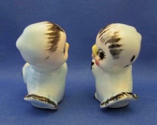 Vintage Bluebird Hand Painted Porcelain Candle Holders - Japan 4