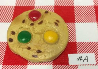 Vtg Play Food Cookie Boley Keebler Rainbow M & M Pretend Tike Fun Baking Prop A
