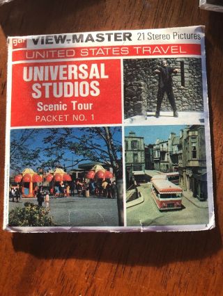 Vtg Gaf View - Master Reels A241 Universal Studios Scenic Tour Packet No.  1