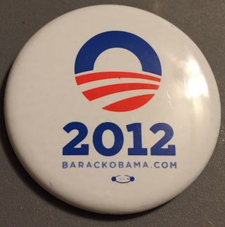 Vintage Barack Obama 2012 Campaign Pin Button Political Official Presidential