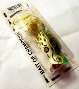 Arbogast Hula Popper Fishing Lure 3/8 Oz Bull Frog Classic Topwater Popping Plug