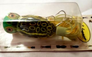 Arbogast Hula Popper Fishing Lure 3/8 oz Bull Frog Classic Topwater Popping Plug 5