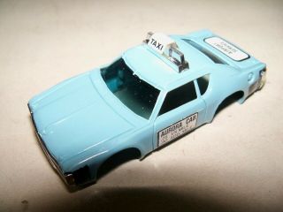Vintage Aurora Afx Blue Matador Taxi Slot Car Body Nos N/mint,