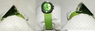 Rare Vintage Unique Cone Shape Lime Green Fusion Watch