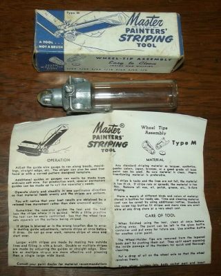 Vintage Wendell Manufacturing Master Painters Striping Tool