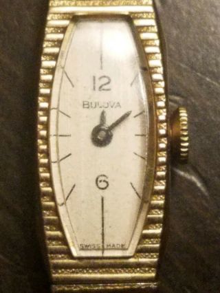 Vintage Bulova 10k Rolled Gold Womens Watch Rare