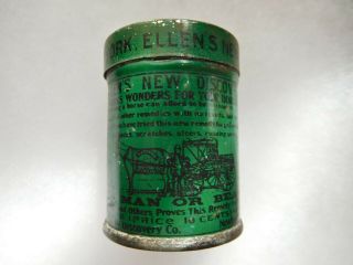 Vintage Quack Veterinary Medicine Tin Powder For Horse Or Man Or Beast Nr