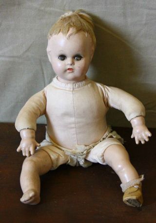 Antique Vintage Composition Madame Alexander Baby Doll 11 "