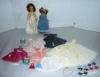 Vintage Ideal Nancy Ann & Mme Alexander Cissette Dolls W/clothes