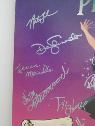 Peter Pan Cathy Rigby & Cast Signed Autographed VTG Musical Theatre Poster 14x22 3