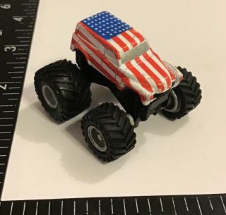 Vtg Galoob Micro Machines ‘50 Chevy Panel Monster Truck 4x4 Red/white/blue Rare