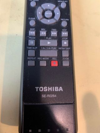 Vintage Toshiba DVD Recorder Remote Control SE - R0264 3