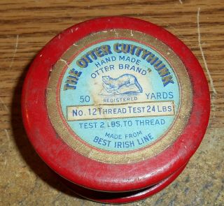 Early Otter Brand The Otter Cuttyhunk Wood Line Spool/rare