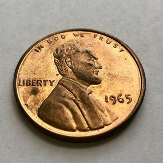 Vintage 1965 Lincoln Cent Coin Medal Token Memorial Sudbury Canada Oversize 1.  5 "