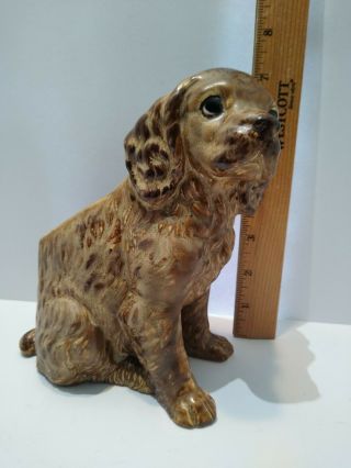 Vintage Brown Cocker Spaniel Puppy Dog Planter By Caffco Japan 7 "