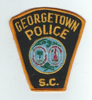 Vintage Georgetown,  South Carolina Police (cheese Cloth Back) Patch