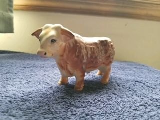 Vintage Hereford Bull Porcelain Figurine