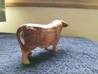 Vintage Hereford Bull Porcelain Figurine 3