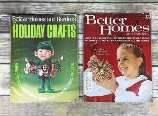 7 Vtg 1960s 1970s Holiday Crafts Magazines Better Homes Family Circle McCall ' s 6