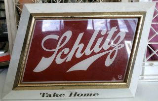 Vintage Schlitz Beer Light Up Sign Parallelogram Shape