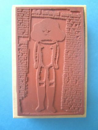 VINTAGE DOLL ADVERTISEMENT Rubber Stamp COLLAGE 2